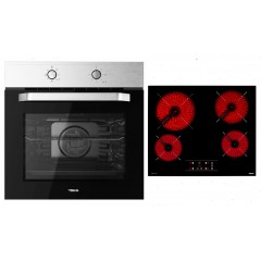 Teka HCB 6515 + TBC 64010 Φούρνος άνω Πάγκου 70lt με Κεραμικές Εστίες Π59.5εκ. Inox Teka HCB 6515 + TBC 64010 Φούρνος άνω Πάγκου 70lt με Κεραμικές Εστίες Π59.5εκ. Inox